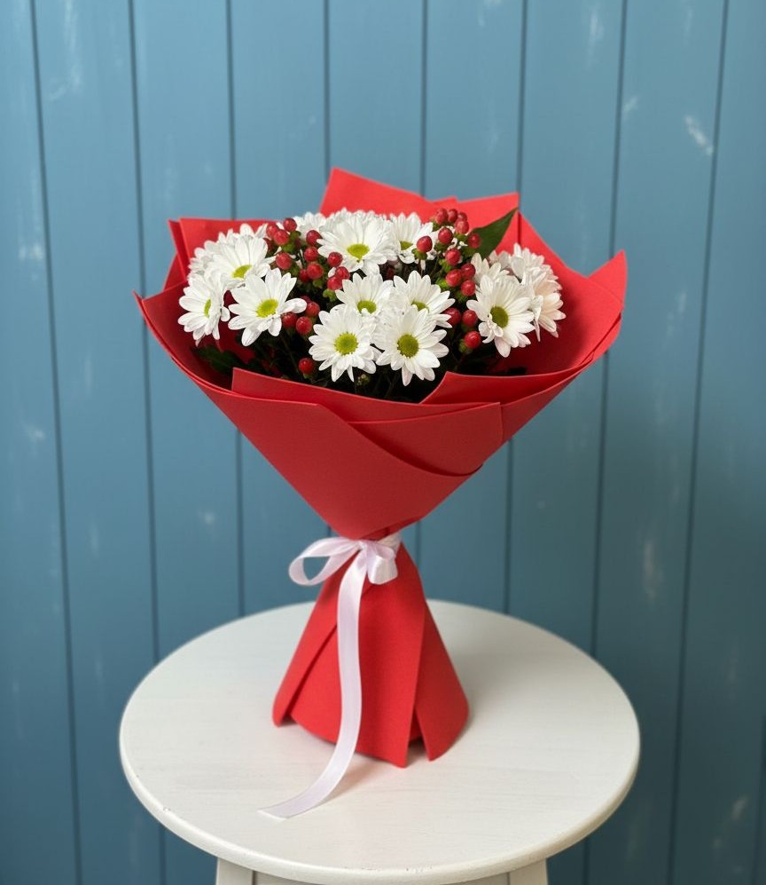 Букет цветов из: Хризантемы в Лесколово