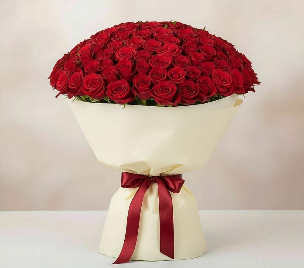 Букет 101 Красная роза Милано в Лесколово