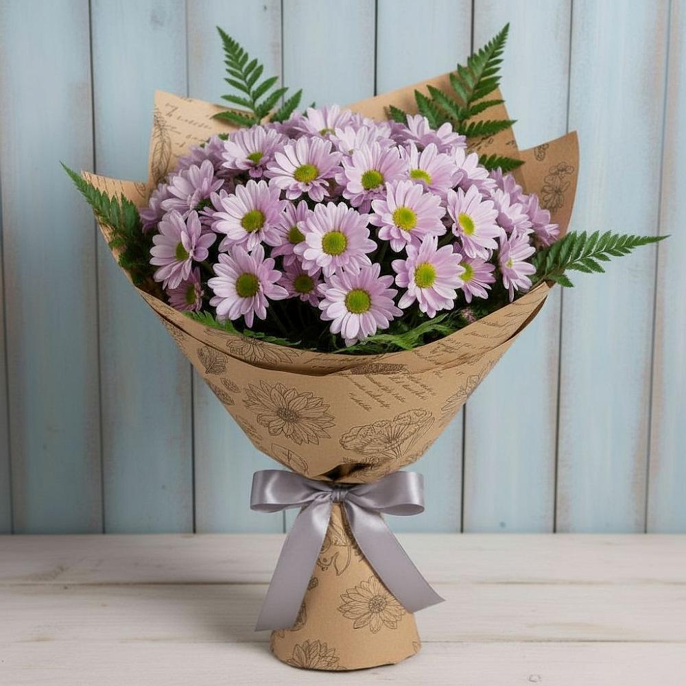 Букет цветов из: Хризантемы в Лесколово