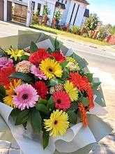 Букет цветов из:  Герберы #REPLACE_PRED# Лесколово