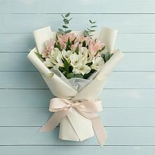 Букет цветов из:  Альстромерии в Лесколово
