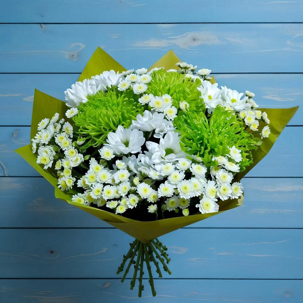 Букет цветов из: Хризантемы в Лесколово