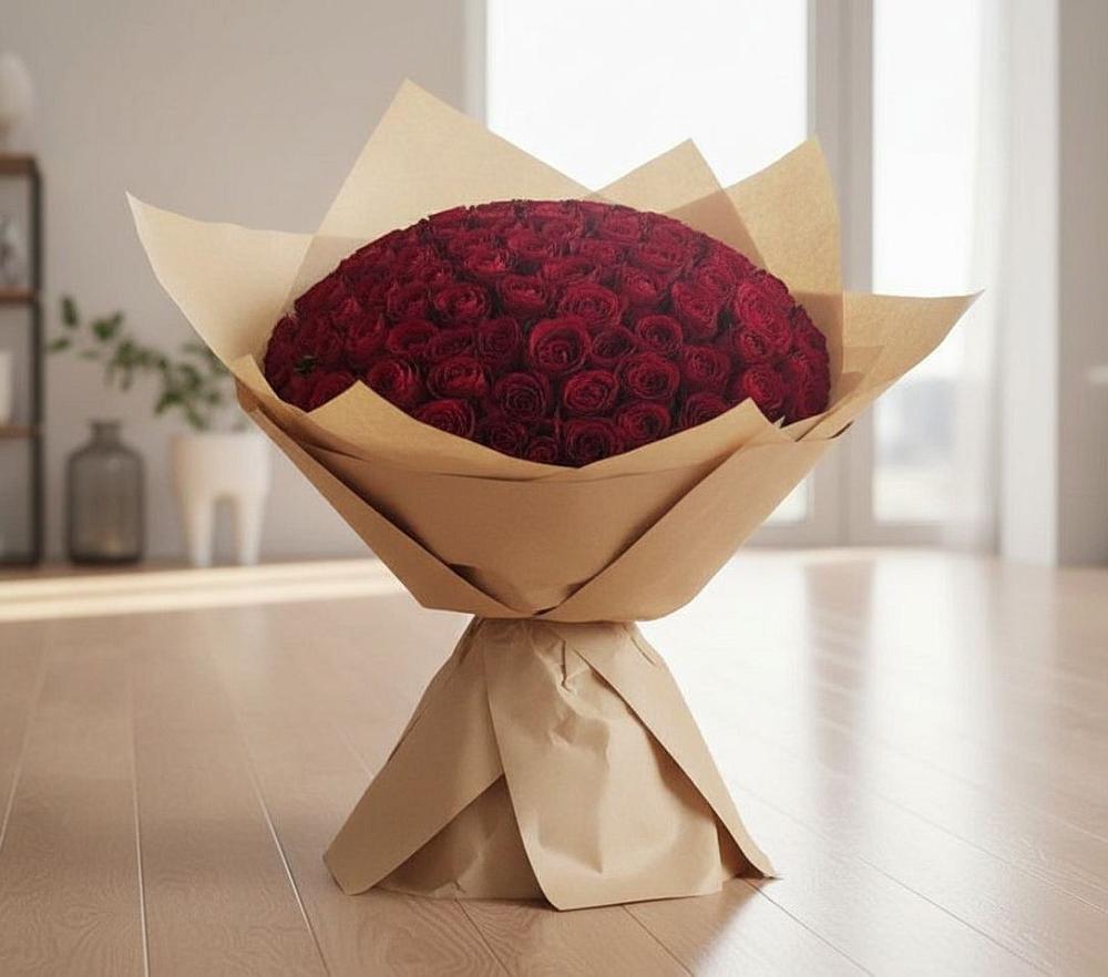 Букет 101 Красная роза в Лесколово
