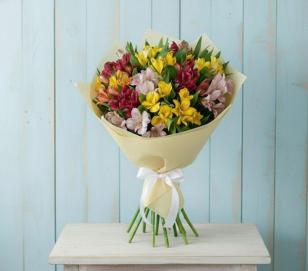 Букет цветов из: Альстромерии в Лесколово
