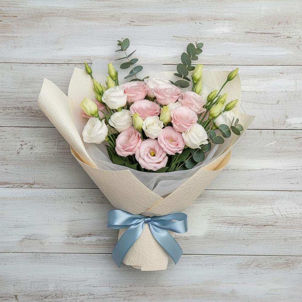 Букет цветов из: Лизиантусы в Лесколово